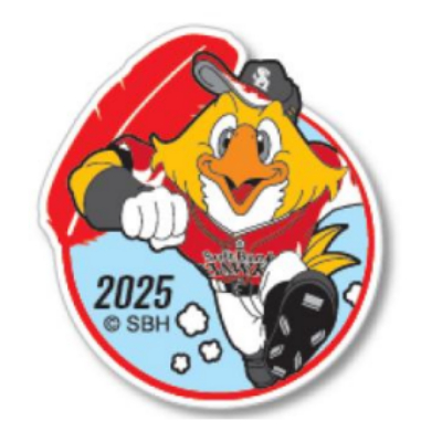 バッジ(タイタック式)【ホークスデザイン】